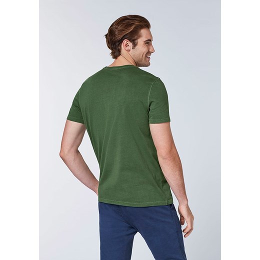 Chiemsee t-shirt męski zielony z krótkimi rękawami 