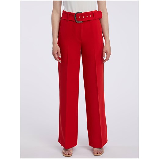 orsay Spodnie w kolorze czerwonym ze sklepu Limango Polska w kategorii Spodnie damskie - zdjęcie 172177698