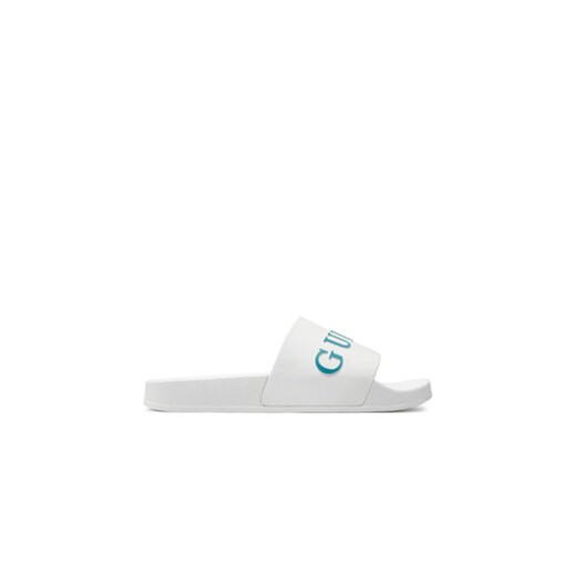 Guess Klapki F4GZ10 BB00F Biały ze sklepu MODIVO w kategorii Klapki męskie - zdjęcie 172178207
