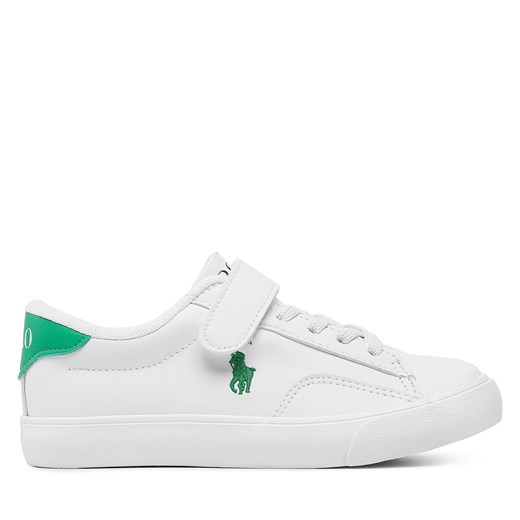 Sneakersy Polo Ralph Lauren Theron V Ps RF104101 White Smooth PU/Green w/ Green Polo Ralph Lauren 34 okazja eobuwie.pl