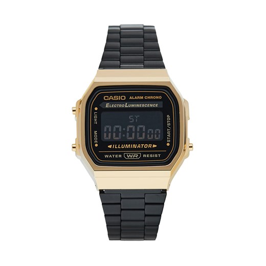 Zegarek Casio Vintage A168WEGB-1BEF Czarny ze sklepu eobuwie.pl w kategorii Zegarki - zdjęcie 172178988