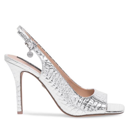 Sandały Nine West FF-1065 Srebrny Nine West 36 eobuwie.pl
