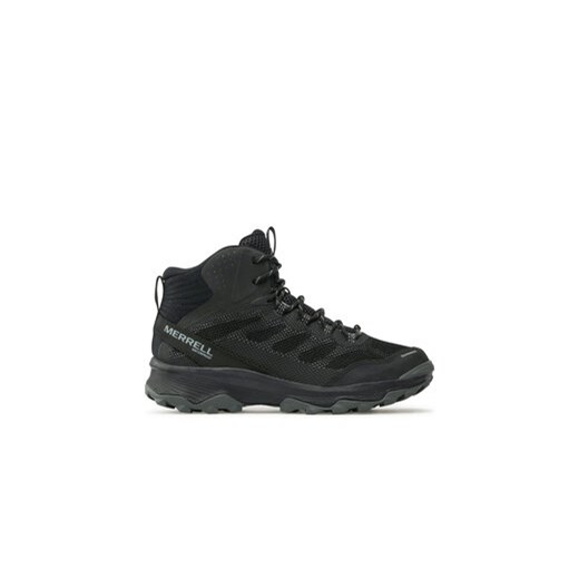 Merrell Sneakersy Speed Strike Mid Wp J066873 Czarny ze sklepu MODIVO w kategorii Buty trekkingowe męskie - zdjęcie 172179567