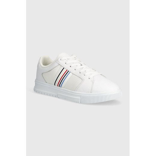 Tommy Hilfiger sneakersy SUPERCUP MIX SUMMER kolor biały FM0FM05052 ze sklepu ANSWEAR.com w kategorii Trampki męskie - zdjęcie 172180316