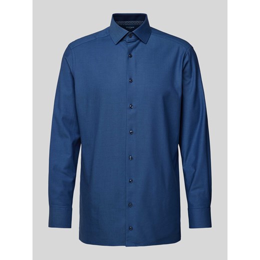 Koszula biznesowa o kroju modern fit z fakturowanym wzorem model ‘Global’ ze sklepu Peek&Cloppenburg  w kategorii Koszule męskie - zdjęcie 172182417