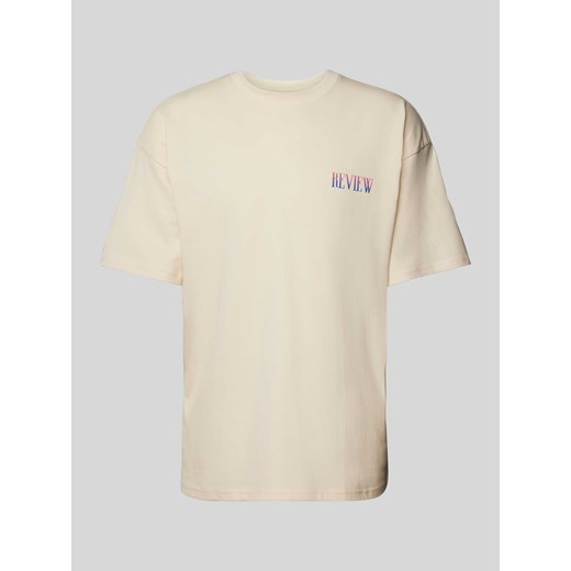 T-shirt z wyhaftowanym motywem i okrągłym dekoltem ze sklepu Peek&Cloppenburg  w kategorii T-shirty męskie - zdjęcie 172182728