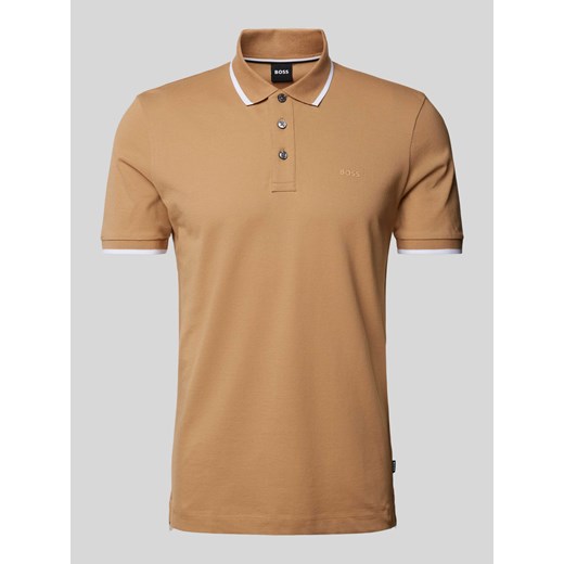 Koszulka polo z paskami w kontrastowym kolorze model ‘Parlay’ ze sklepu Peek&Cloppenburg  w kategorii T-shirty męskie - zdjęcie 172182828