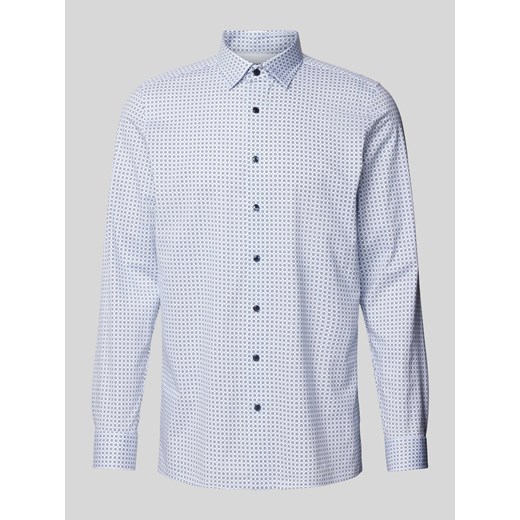 Koszula biznesowa o kroju modern fit ze wzorem na całej powierzchni ze sklepu Peek&Cloppenburg  w kategorii Koszule męskie - zdjęcie 172182996