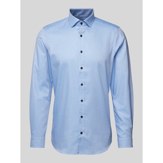 Koszula biznesowa o kroju slim fit z jednolitą fakturą ze sklepu Peek&Cloppenburg  w kategorii Koszule męskie - zdjęcie 172183057