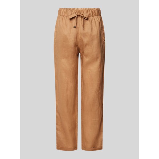 Spodnie materiałowe o kroju tapered fit z tunelem model ‘Timpa’ ze sklepu Peek&Cloppenburg  w kategorii Spodnie damskie - zdjęcie 172183156