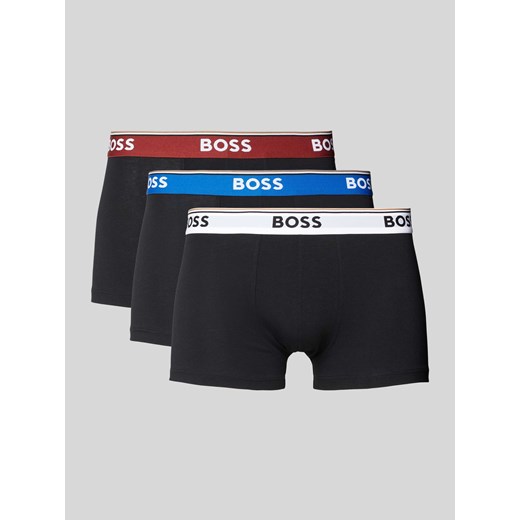 Obcisłe bokserki z elastycznym paskiem z logo w zestawie 3 szt. ze sklepu Peek&Cloppenburg  w kategorii Majtki męskie - zdjęcie 172183315
