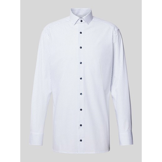 Koszula biznesowa o kroju modern fit ze wzorem na całej powierzchni ze sklepu Peek&Cloppenburg  w kategorii Koszule męskie - zdjęcie 172183339