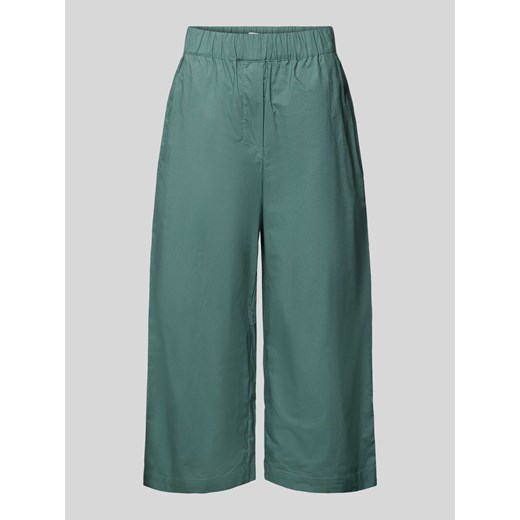 Spodnie o skróconym kroju z elastycznym pasem ze sklepu Peek&Cloppenburg  w kategorii Spodnie damskie - zdjęcie 172183408