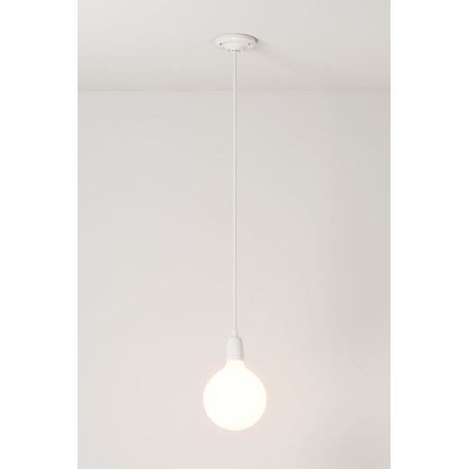 H & M - Lampa Wisząca Z Porcelany Z Żarówką - Biały ze sklepu H&M w kategorii Lampy wiszące - zdjęcie 172183548