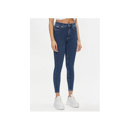 Calvin Klein Jeans Jeansy J20J222770 Granatowy Super Skinny Fit ze sklepu MODIVO w kategorii Jeansy damskie - zdjęcie 172184157