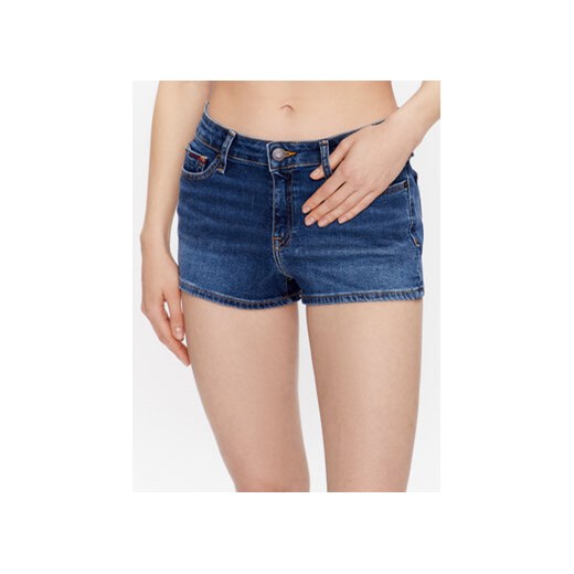 Tommy Jeans Szorty jeansowe Nora DW0DW15603 Granatowy Skinny Fit ze sklepu MODIVO w kategorii Szorty - zdjęcie 172184188