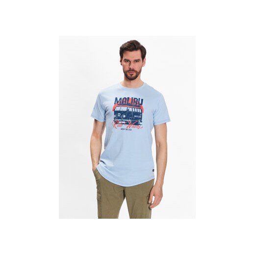 INDICODE T-Shirt Chill 40-934 Błękitny Regular Fit ze sklepu MODIVO w kategorii T-shirty męskie - zdjęcie 172184236