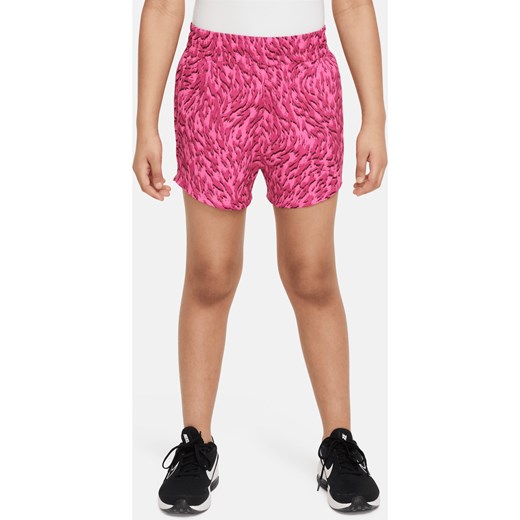 Spodenki z tkaniny z wysokim stanem dla dużych dzieci (dziewcząt) Nike One - Czerwony ze sklepu Nike poland w kategorii Spodenki dziewczęce - zdjęcie 172184638