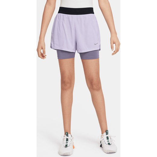 Spodenki dla dużych dzieci (dziewcząt) Dri-FIT ADV Nike - Fiolet ze sklepu Nike poland w kategorii Spodenki dziewczęce - zdjęcie 172184655