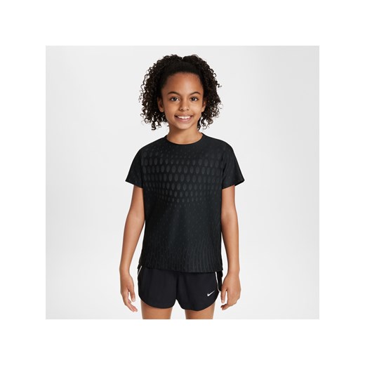 Koszulka z krótkim rękawem dla dużych dzieci (dziewcząt) Dri-FIT ADV Nike - Czerń ze sklepu Nike poland w kategorii Bluzki dziewczęce - zdjęcie 172184665