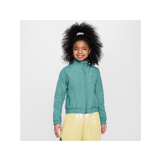 Luźna kurtka dla dużych dzieci (dziewcząt) Nike Sportswear Windrunner - Zieleń ze sklepu Nike poland w kategorii Kurtki dziewczęce - zdjęcie 172184677
