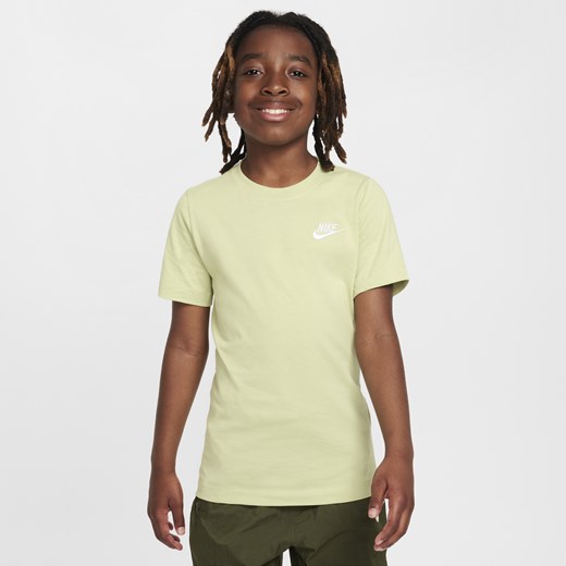 T-shirt chłopięce Nike żółty 