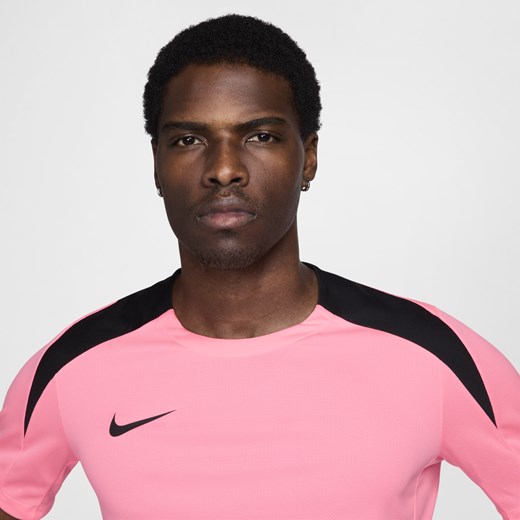 Męska koszulka piłkarska z krótkim rękawem Dri-FIT Nike Strike - Różowy Nike XXL Nike poland