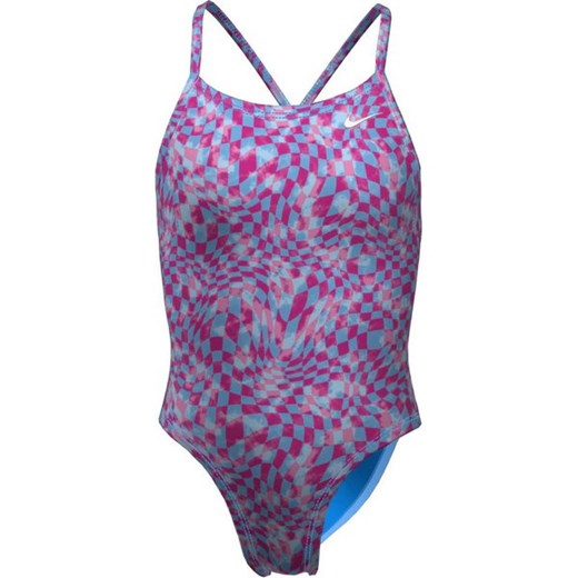 Strój kąpielowy dziewczęcy Lace Up Back One Piece Nike Swim ze sklepu SPORT-SHOP.pl w kategorii Stroje kąpielowe - zdjęcie 172185548