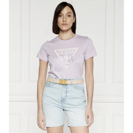 GUESS T-shirt ICON | Regular Fit ze sklepu Gomez Fashion Store w kategorii Bluzki damskie - zdjęcie 172185986