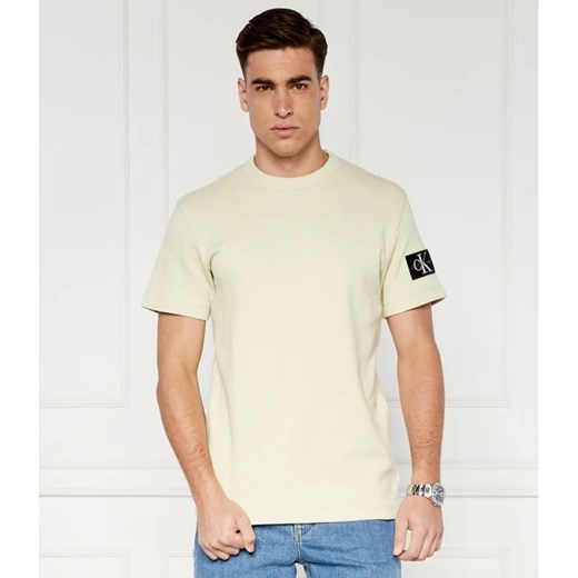 CALVIN KLEIN JEANS T-shirt BADGE WAFFLE | Regular Fit ze sklepu Gomez Fashion Store w kategorii T-shirty męskie - zdjęcie 172185996