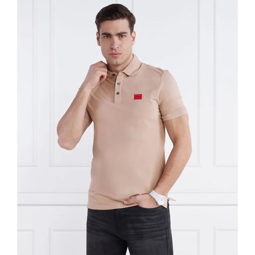 HUGO Polo Dereso232 | Slim Fit | pique ze sklepu Gomez Fashion Store w kategorii T-shirty męskie - zdjęcie 172186028