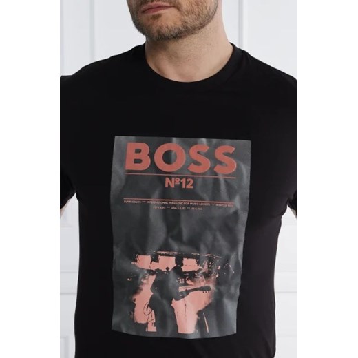T-shirt męski czarny BOSS HUGO 