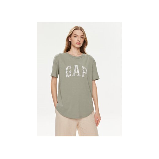 Gap T-Shirt 875093-00 Zielony Relaxed Fit ze sklepu MODIVO w kategorii Bluzki damskie - zdjęcie 172187407