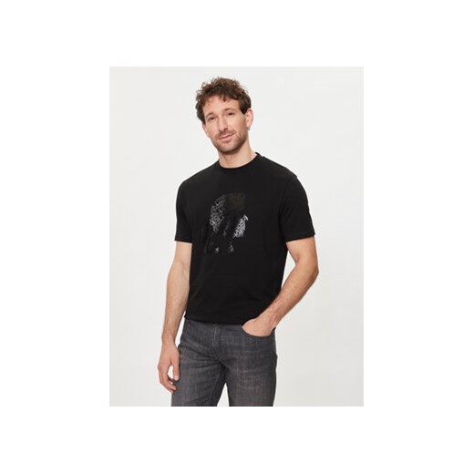 KARL LAGERFELD T-Shirt 755082 542224 Czarny Regular Fit ze sklepu MODIVO w kategorii T-shirty męskie - zdjęcie 172187426