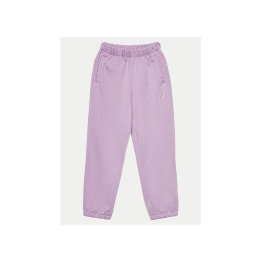 Gap Spodnie dresowe 870901-07 Fioletowy Relaxed Fit ze sklepu MODIVO w kategorii Spodnie dziewczęce - zdjęcie 172187476