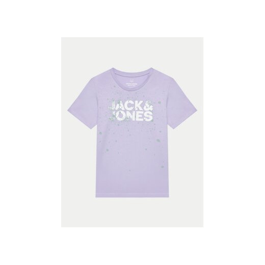 Jack&Jones Junior T-Shirt Jcosplash 12257415 Fioletowy Regular Fit ze sklepu MODIVO w kategorii Bluzki dziewczęce - zdjęcie 172187497