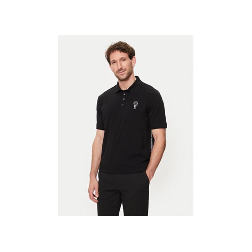 KARL LAGERFELD Polo 745023 542221 Czarny Regular Fit ze sklepu MODIVO w kategorii T-shirty męskie - zdjęcie 172187766