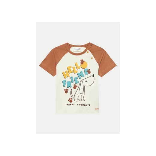 Coccodrillo T-Shirt WC4143202HBN Beżowy Regular Fit ze sklepu MODIVO w kategorii Koszulki niemowlęce - zdjęcie 172187875