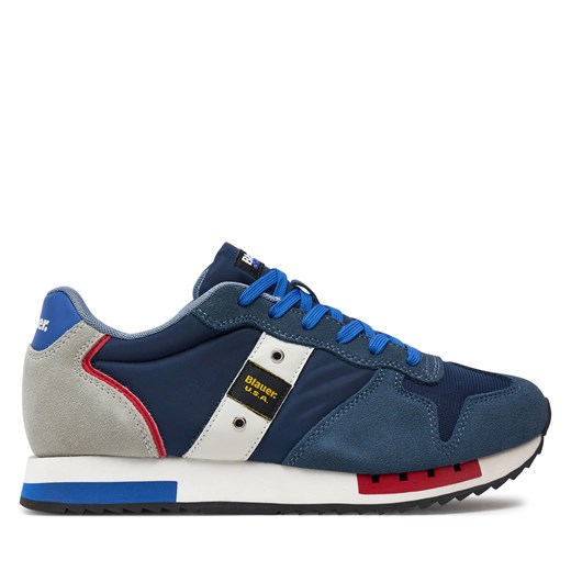 Sneakersy Blauer S4QUEENS01/MES Navy/Royal NVY/ROY ze sklepu eobuwie.pl w kategorii Buty sportowe męskie - zdjęcie 172188698