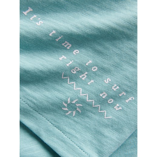 Reserved - T-shirt z nadrukiem - miętowy Reserved 104 (3-4 lata) Reserved