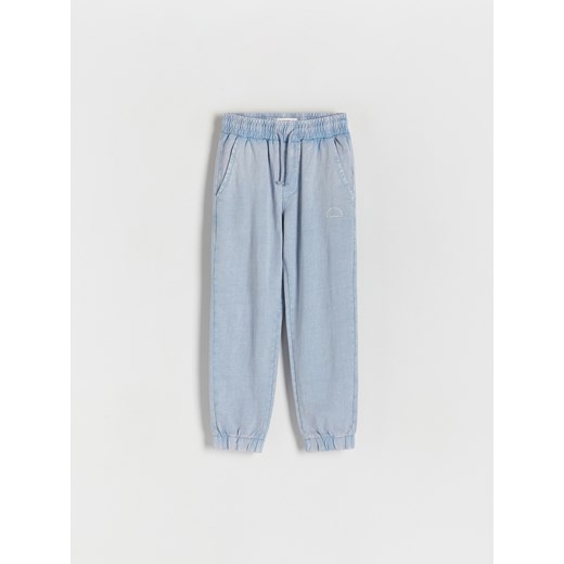 Reserved - Joggery z dresowej dzianiny - jasnoniebieski ze sklepu Reserved w kategorii Spodnie chłopięce - zdjęcie 172190155
