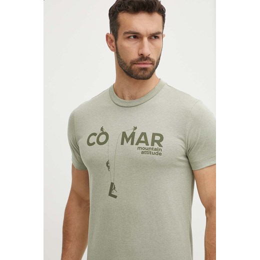Colmar t-shirt męski kolor zielony z nadrukiem ze sklepu ANSWEAR.com w kategorii T-shirty męskie - zdjęcie 172192138