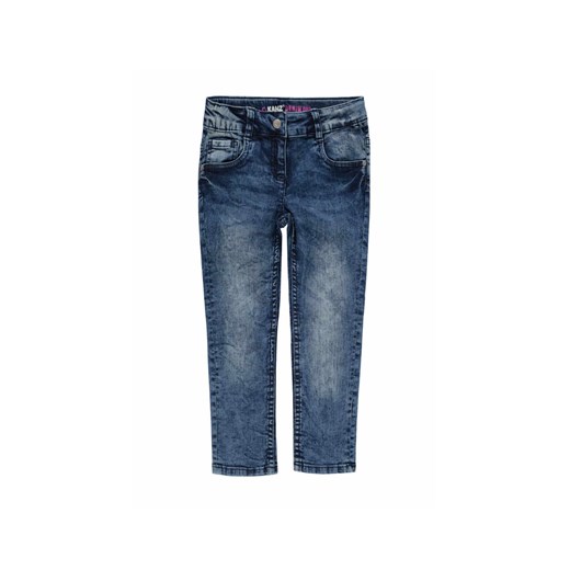 Dziewczęce spodnie jeansowe niebieskie sprane ze sklepu 5.10.15 w kategorii Spodnie dziewczęce - zdjęcie 172195595