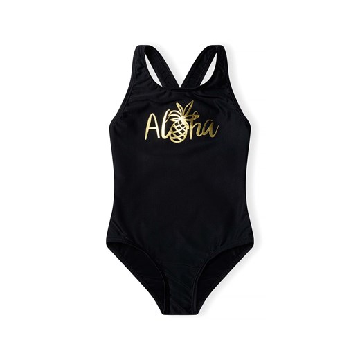 Jednoczęściowy czarny kostium kąpielowy- Aloha Minoti 134/140 5.10.15