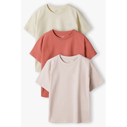 Bawełniane t-shirt dziewczęce 3pak - Limited Edition ze sklepu 5.10.15 w kategorii Bluzki dziewczęce - zdjęcie 172195637