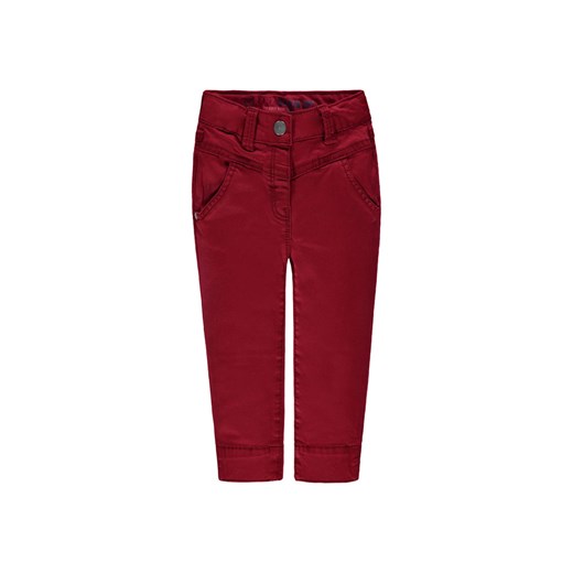 Spodnie materiałowe dziewczęce czerwone Kanz 80 wyprzedaż 5.10.15