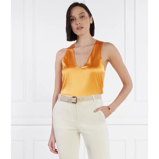 Patrizia Pepe Satynowy top | Regular Fit Patrizia Pepe 36 Gomez Fashion Store