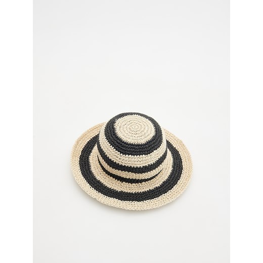 Reserved - Słomkowy kapelusz - kremowy ze sklepu Reserved w kategorii Czapki dziecięce - zdjęcie 172197129
