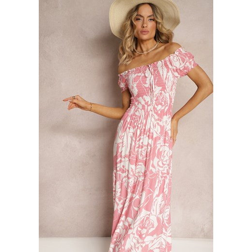 Różowa Sukienka Heravia Renee uniwersalny promocja Renee odzież