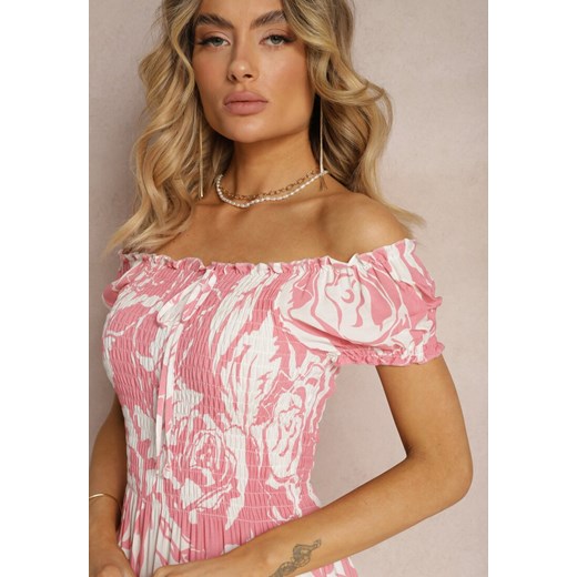 Różowa Sukienka Heravia Renee uniwersalny Renee odzież promocyjna cena